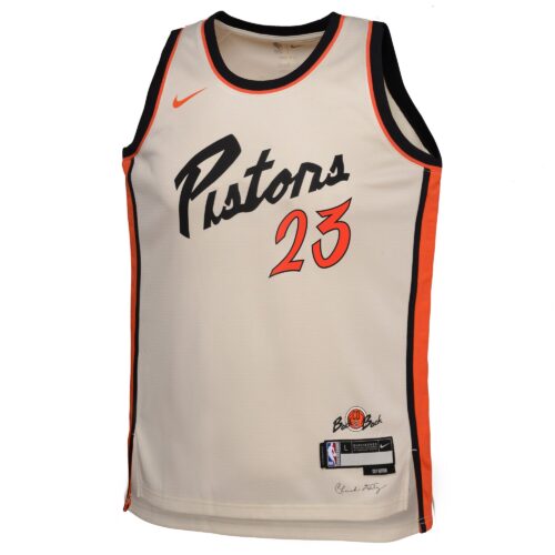 Detroit Pistons Nike City Edition Swingman Jersey 2024 - Creme - Jaden Ivey - Youth