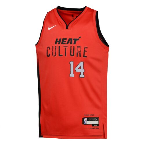 Miami Heat Nike City Edition Swingman Jersey 2024 - Red - Tyler Herro - Youth
