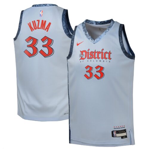 Washington Wizards Nike City Edition Swingman Jersey 2024 - Blue - Kyle Kuzma - Youth