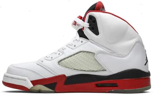 Jordan 5 Retro Fire Red Black Tongue (2025)