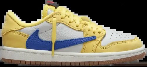 Travis Scott x Air Jordan 1 Retro Low OG SP PS 'Canary'