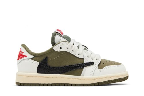 Travis Scott x Air Jordan 1 Retro Low OG SP PS 'Reverse Olive / Medium Olive'