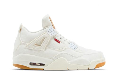 Levi's x Air Jordan 4 Retro 'White Denim' AO2571-100