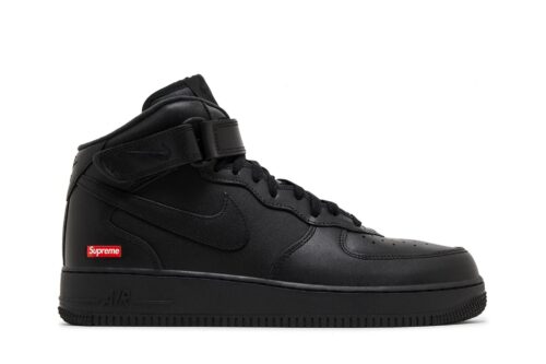 Supreme x Air Force 1 Mid 'Box Logo - Triple Black' FZ8784-001